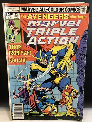 Buy Marvel Triple Action #43 Comic Marvel Comics Avengers • 1.58£
