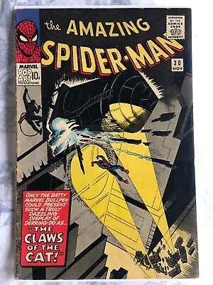 Buy Amazing Spider-man 30 (1965) 1st App Of The Cat Burglar • 59.99£
