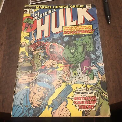 Buy Incredible Hulk #172 HULK Vs. JUGGERNAUT & ORIGIN See Photos To Grade • 27.98£