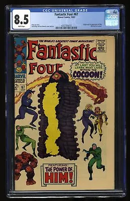 Buy Fantastic Four #67 CGC VF+ 8.5 White Pages 1st Appearance HIM/Adam Warlock! • 331.76£