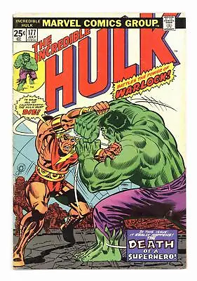 Buy Incredible Hulk #177 VG+ 4.5 1974 • 19£