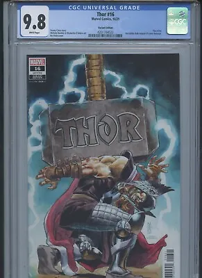 Buy Thor #16 2021 CGC 9.8 (Variant Cover, Incredible Hulk Annual #1 Cover Homage)~ • 79.67£