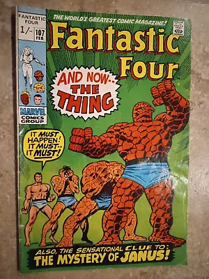 Buy Fantastic Four 107 VG UK Variant Combined Shipping • 8£