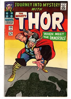 Buy Journey Into Mystery #125 (1966) - Grade 6.5 - When Meet The Immortals - Thor! • 120.55£