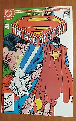 Buy Superman Man Of Steel #5 - John Byrne - DC Comics 1st Print 1986 • 6.99£