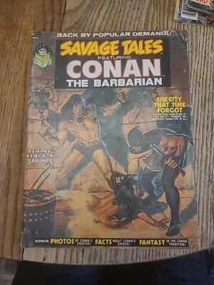 Buy Savage Tales Featuring Conan The Barbarian #2, City That Time Forgot, 1973, Vg-! • 20.55£