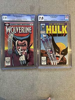 Buy Incredible Hulk # 340 CGC 7.0 1988 McFarlane Wolverine #1 1982 CGC 7.0 Miller • 230.97£