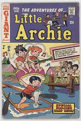 Buy Little Archie 44 Archie 1967 VG Summer Camp Betty Veronica Guitar Drum Paddle Bo • 10.41£
