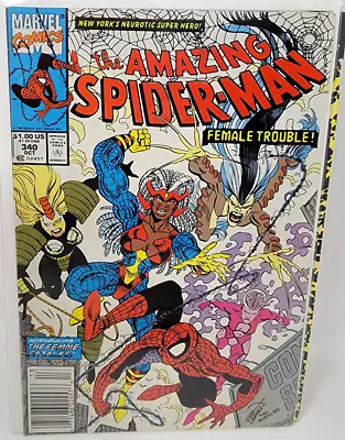 Buy Amazing Spider-man #340 Chameleon In Disguise *1990* Newsstand 9.0 • 9.47£
