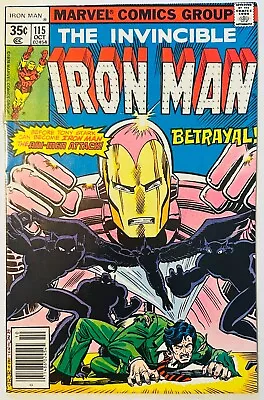 Buy 1978- Marvel- Invincible Iron Man- #115 Betrayal- Newsstand-High Grade NM-/NM • 15.75£