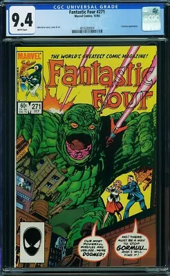 Buy FANTASTIC FOUR  #271  Awesome Cover! CGC 9.4 HIGH Grade!     4016283004 • 23.71£