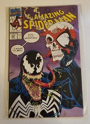 Buy The Amazing Spider-Man #347 Very Fine Near Mint VENON Marvel Comics • 15.41£