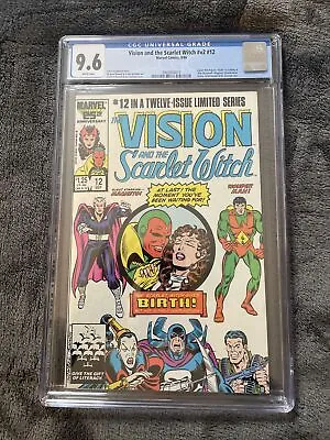 Buy Vision And The Scarlet Witch #12 Cgc 9.6 1986 Billy & Tommy Maximoff Are Born • 63.95£