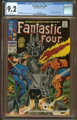 Buy Fantastic Four #80 CGC 9.2 (1968 Marvel) 1st Appearance Tomazooma • 118.73£