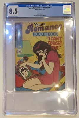 Buy (1980) YOUNG ROMANCE #1 POCKET BOOK #1 UK Digest Comic! CGC 8.5 WP! • 120.36£