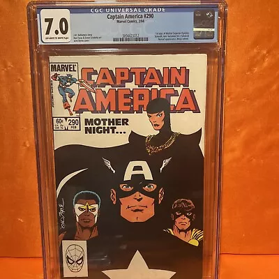Buy Captain America #290 CGC 7.0 OW/W Pages 1st Mother Superior (Sin) • 27.58£