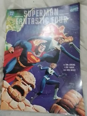 Buy Superman Fantastic Four Softcover Oversized Marvel DC Comics Magazine 1999 Rare • 60£
