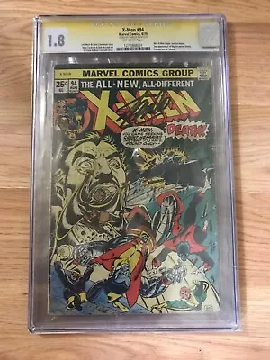 Buy 1975 Marvel Comics 1st New X-Men #94 CGC Grade 1.8 Comic Book Signed By Stan Lee • 1,498.09£