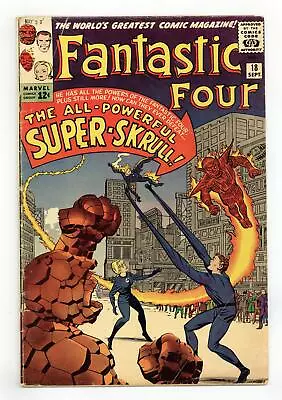 Buy Fantastic Four #18 GD/VG 3.0 1963 1st App. Super Skrull • 233.20£