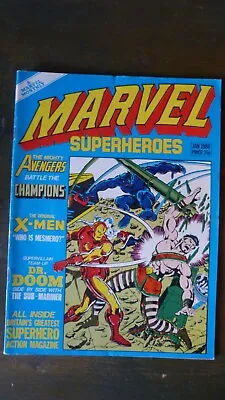 Buy Marvel Superheroes Monthly 357  - Marvel UK 70s - Avengers, Original X-Men  • 3£