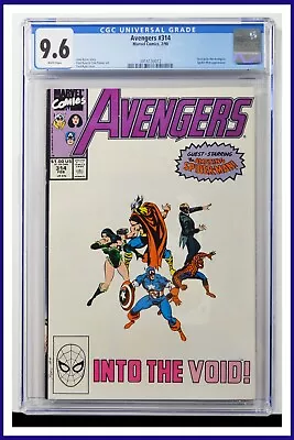 Buy Avengers #314 CGC Graded 9.6 Marvel February 1990 White Pages Comic Book. • 72.28£