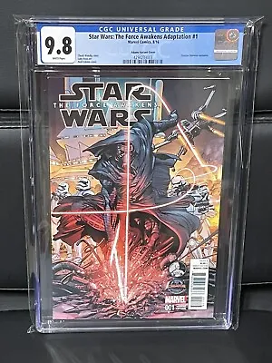 Buy Star Wars: The Force Awakens Adaption #1 Marvel Comics 2016 CGC 9.8 WHITE Pages • 157.08£