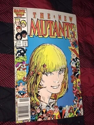 Buy The New Mutants #45 Marvel KEY ISSUE Cover Art By Barry Windsor-Smith 1986 | Com • 6.30£