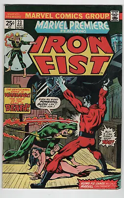 Buy Marvel Premiere #23 Iron Fist 1st Appearance Warhawk Mark Jewelers Variant 1975 • 39.97£