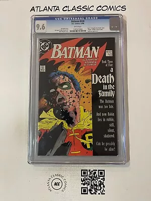 Buy Batman # 428 CGC Graded 9.6 DC Comic Book Death In The Family Part 3 1988 JH7 • 141.55£