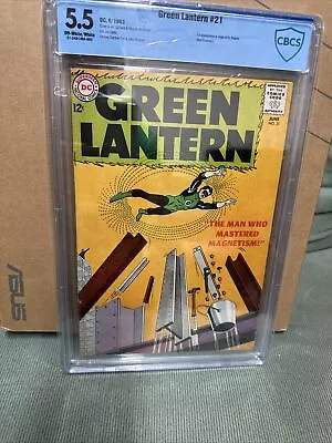 Buy Green Lantern  #21 (1963) CGC 5.5 Silver Age DC (1st App & Origin Of Dr Polaris) • 120.60£