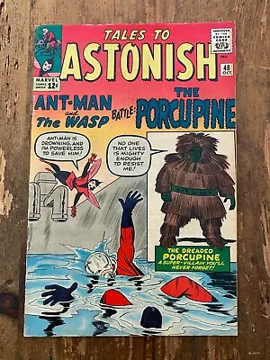 Buy Tales To Astonish #48, Marvel 1963, Ant-Man & Wasp, 1st App Porcupine 6.5 J • 135.91£