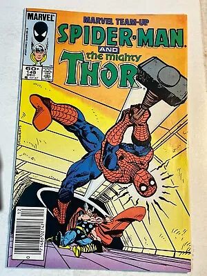 Buy Marvel Team Up Spiderman And The Mighty Thor #149 Marvel Comics 1984 Newsstand | • 4£