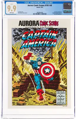 Buy Aurora Comic Scenes #192-140 CGC 9.9 MINT (1974) Captain America Instructions • 441.51£