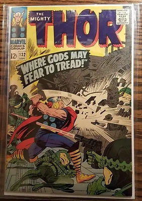Buy Thor 132 Marvel 1966 4.0 VG 1st Ego The Living Planet Stan Lee Jack Kirby  • 45.54£