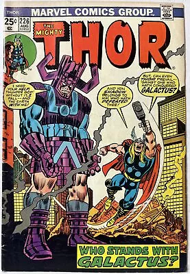 Buy Thor #226 Galactus 2nd Firelord! Marvel 1974 VG MVS Intact • 7.99£