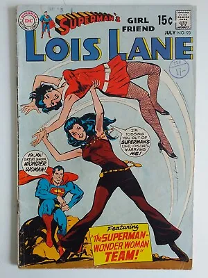 Buy DC Silver Age LOIS LANE Superman's Girl Friend  # 93   1969  Bagged And Boarded • 8£