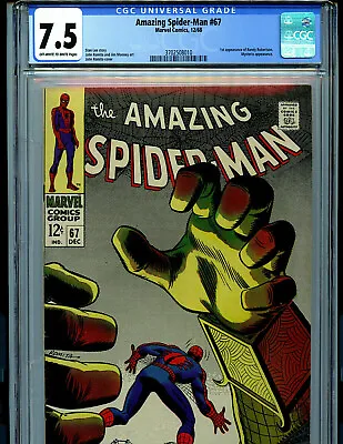 Buy Spider-man #67 CGC 7.5 1968 Marvel Comic 1st Randy Robinson Amricons B19 • 237.17£