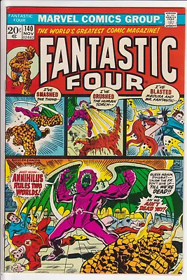 Buy Fantastic Four #140, Marvel Comics 1973 FN/VF 7.0 Annihilus • 19.19£