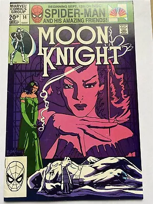 Buy MOON KNIGHT #14 Sienkiewicz 1st Scarlet Marvel Comics 1981 VF/VF- • 12.95£