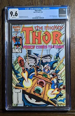Buy Thor #371, CGC 9.6, 1st App Justice Peace (TVA), Loki Disney+, White Pages • 57.66£