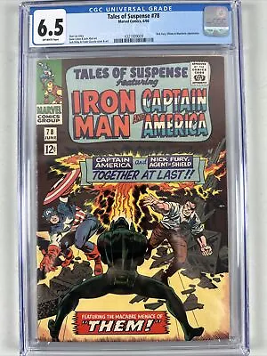 Buy TALES OF SUSPENSE #78 CGC 6.5 Nick Fury, Ultimo And Mandarin Appearances! • 62.85£