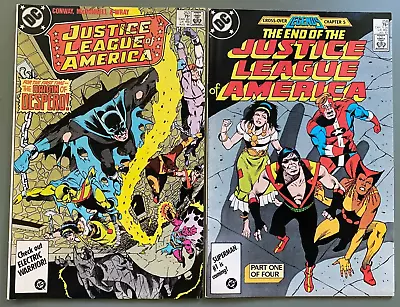 Buy Justice League Of America #253 + 258 (DC 1986) Origin Of Despero + Death Of Vibe • 6.30£