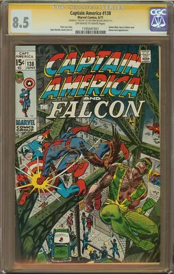 Buy Captain America #138 CGC 8.5 Signature Series SS Signed ANTHONY MACKIE • 159.86£