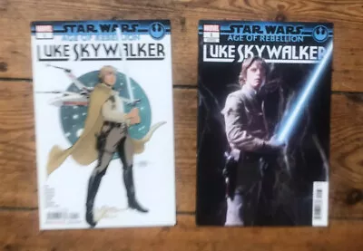 Buy Star Wars Age Of Rebellion Luke Skywalker #1 Cvr A & 1:10 Movie Photo Variant Nm • 10.95£