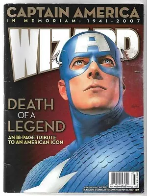 Buy Wizard #187 Death Of Captain America Memoriam Tribute VG/FN (1997) Wizard Press • 2.25£
