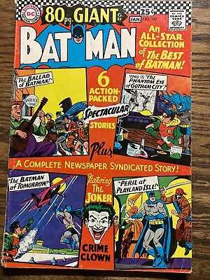 Buy BATMAN #187 DC Comic Book 80 Pg Giant 1966-1967 The Joker • 22.51£