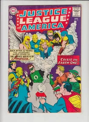 Buy JUSTICE LEAGUE OF AMERICA #21 VG+ 1st CRISIS!! 1st SLIVER AGE HOURMAN & DR  FATE • 78.94£