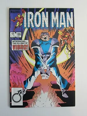 Buy Iron Man #186 Vf+ 1984 Bronze Age Marvel Comics 1st Appearance Vibro Villain • 4£