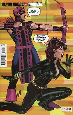 Buy Black Widow And Hawkeye #1 Adam Hughes Variant Nm Avengers Marvel Comics • 4£