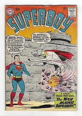 Buy SUPERBOY Vol.1 No.82 SILVER AGE DC COMIC BOOK Superman 1st Bizarro Krypto 1960 • 59.96£